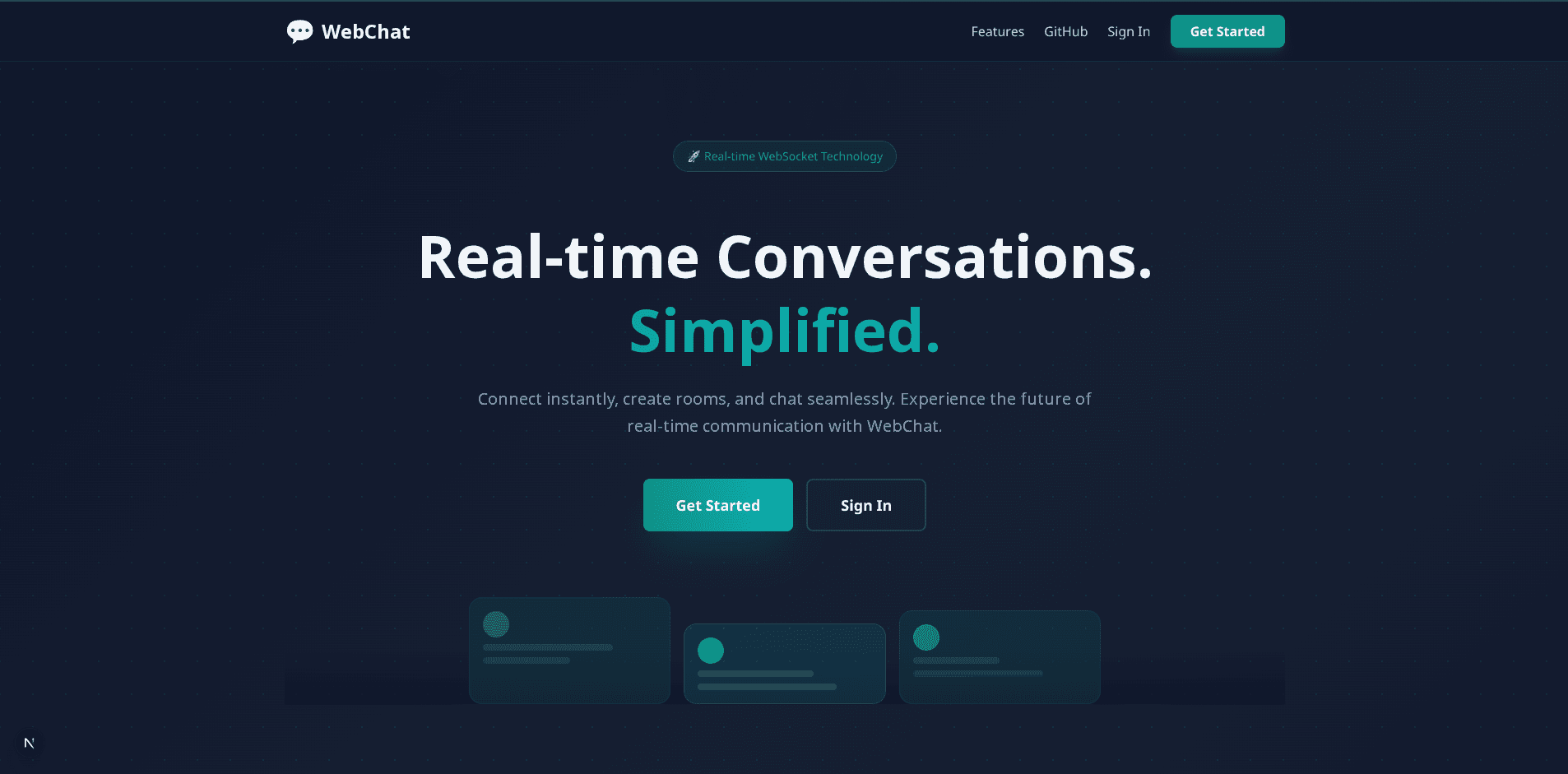WebChat - Real-Time Messaging